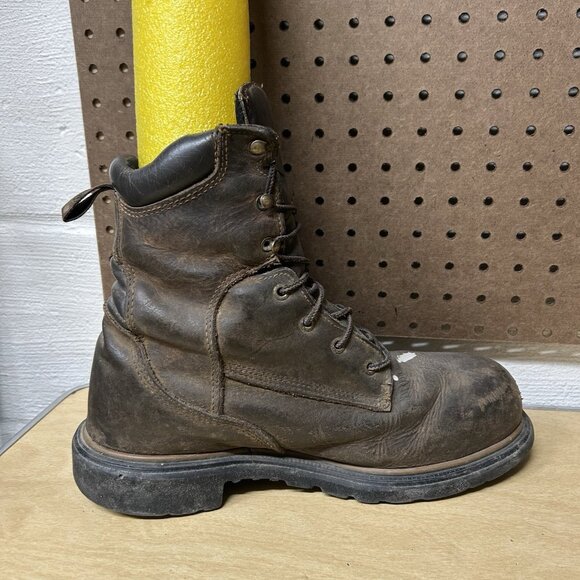 Red Wing 4200 Dynaforce 8” Men's Boot Size 9D Steel Toe Leather Brown - Picture 5 of 12